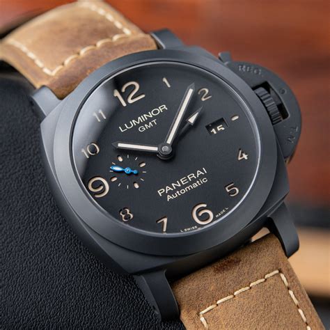 panerai luminor gmt ceramica|panerai 1950 3 day automatic.